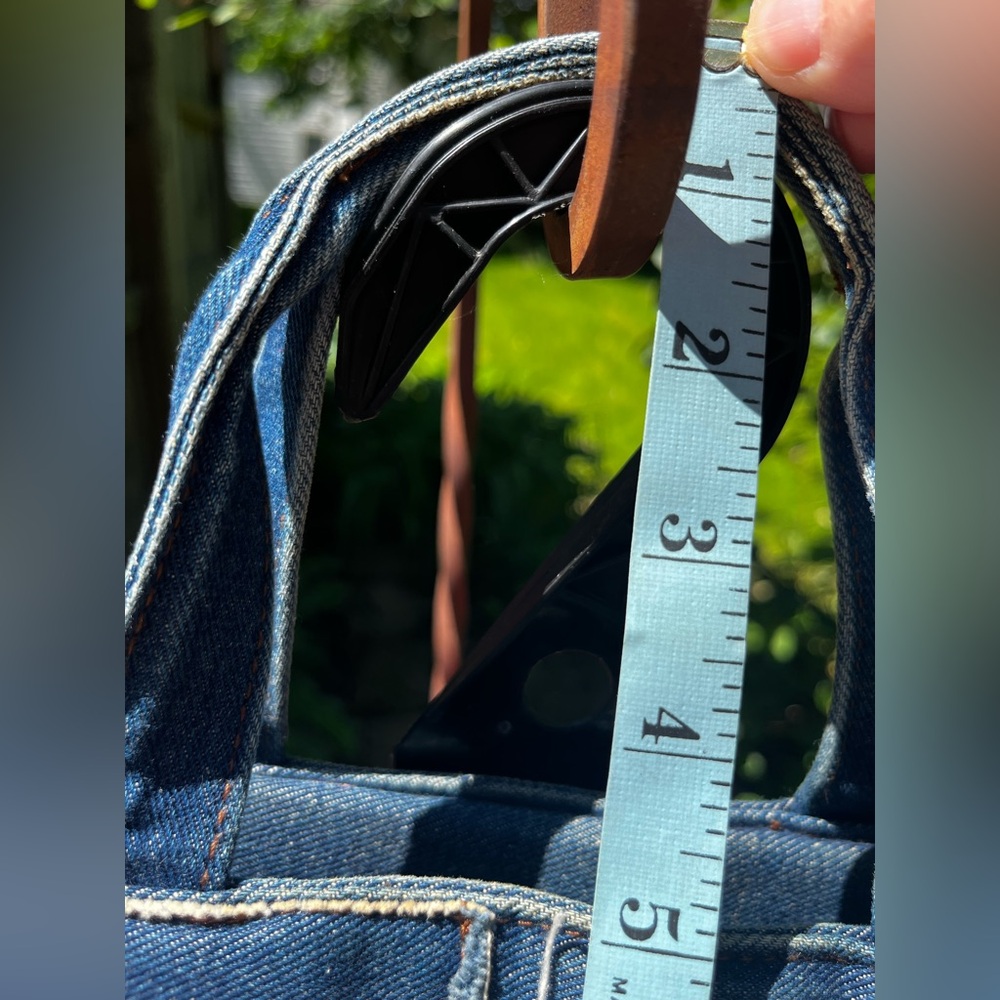 Vintage Denim St. John’s Bay American Flag Tote Bag Purse lots of pockets 250 🇺🇸 - Picture 13 of 14